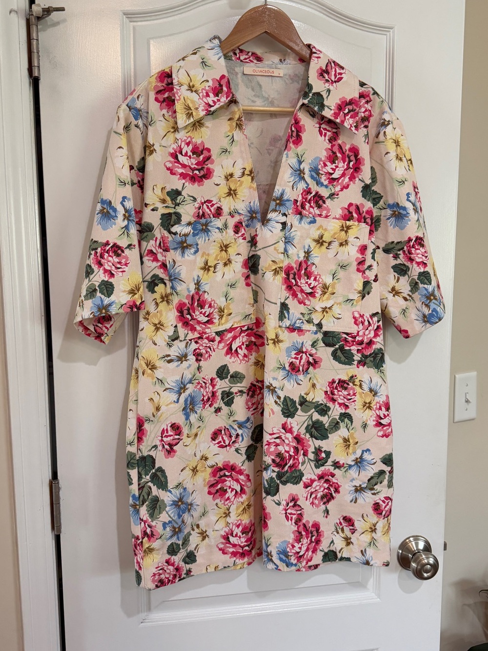Floral dress.